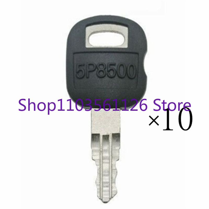 Heavy Equipment Cat - 10pcs Ignition Key Set Old Style
