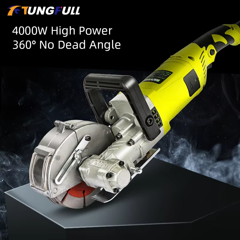 Electric Concrete Cutter - 220V Electric Wall Chaser Groove Cutting