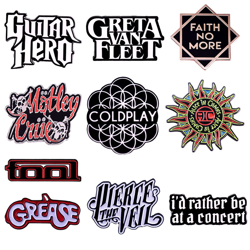 Music Logo Brooch Classic 80s  - Heavy Equipment Logo のレビューと価格