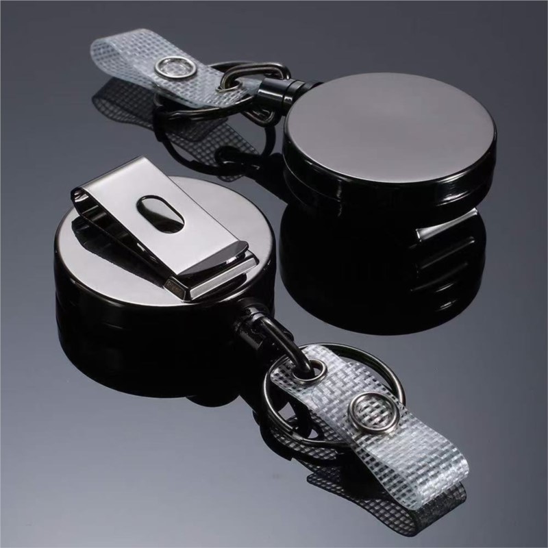 Metal Card Key Ring Clip Retra - Heavy Equipment Logo のレビューと価格