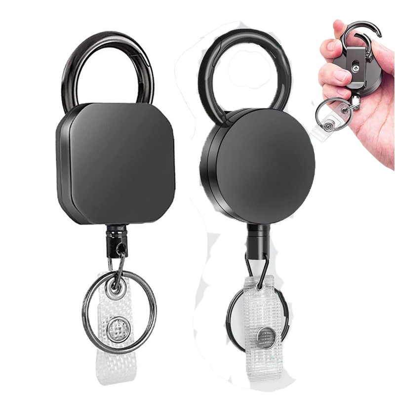 Metal Card Key Ring Clip Retra - Heavy Equipment Logo のレビューと価格
