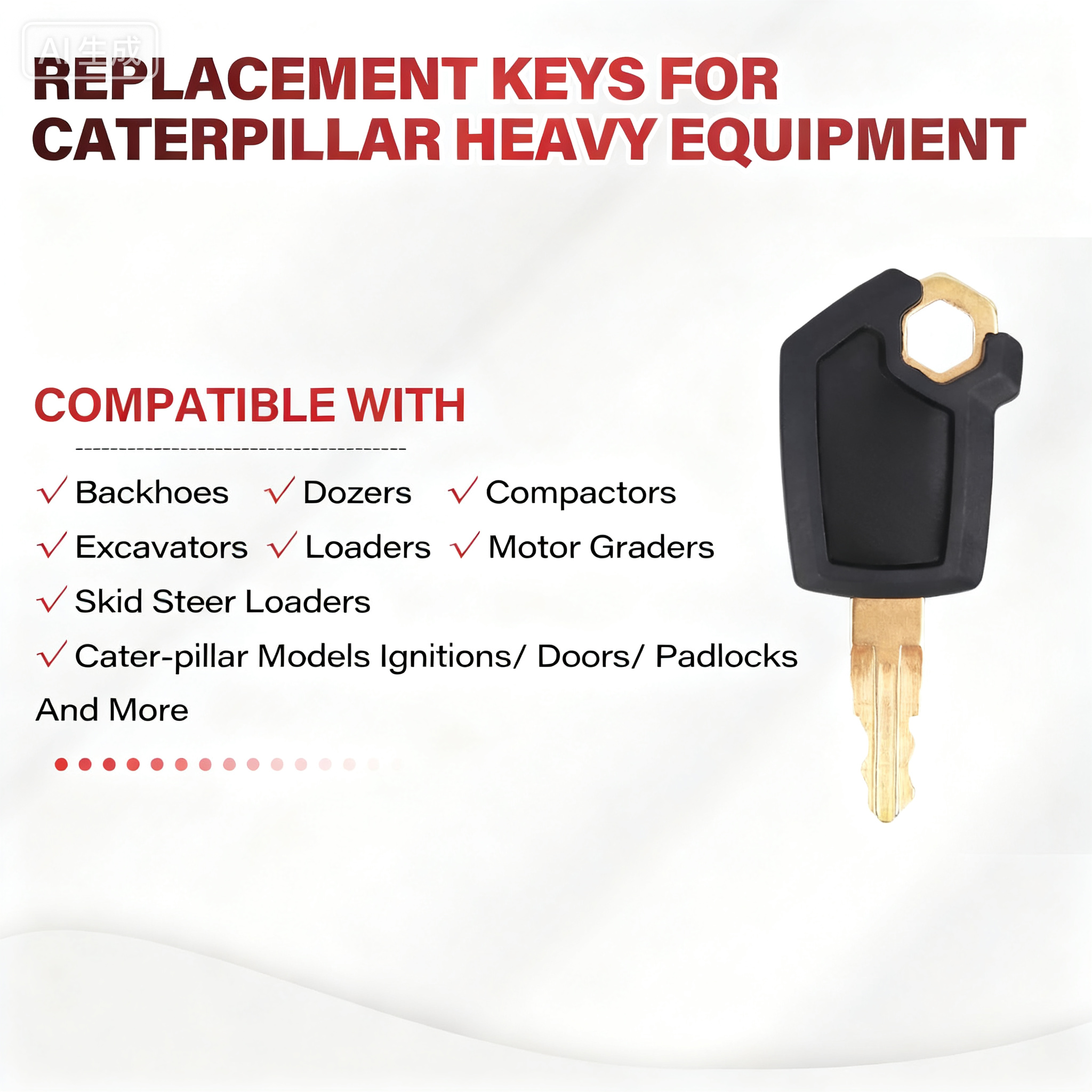 20 Pcs Copper Key For Caterpil - Heavy Equipment Cat のレビューと価格