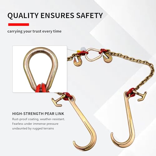 Triple-Hook V-Bridle Tow Chain - Heavy Equipment Hauling のレビューと価格
