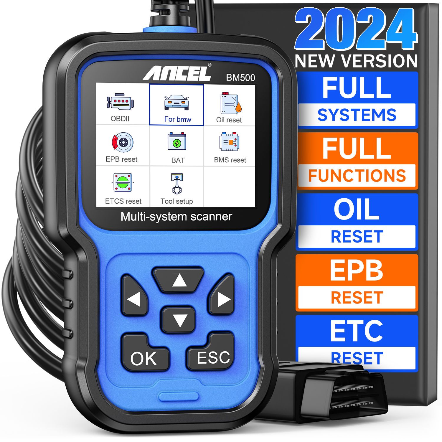 ANCEL BM500 Full System OBD2 S - Heavy Equipment Diagnostic Tool のレビューと価格