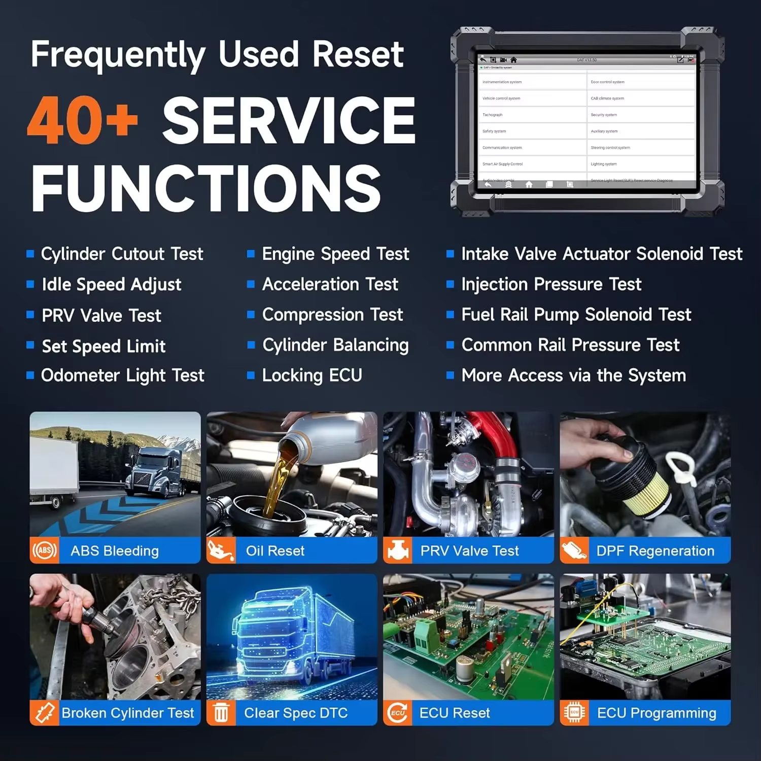 ANCEL X7 HD Heavy Duty Truck D - Heavy Equipment Diagnostic Tool のレビューと価格