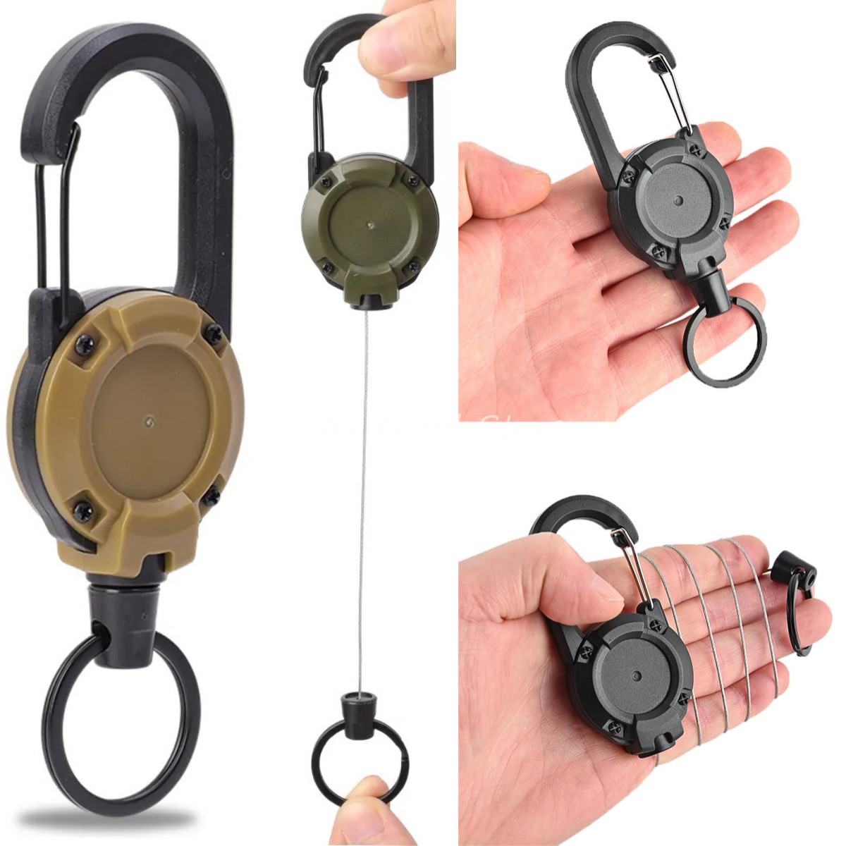 Heavy Duty Retractable Keychai - Heavy Equipment Logo のレビューと価格