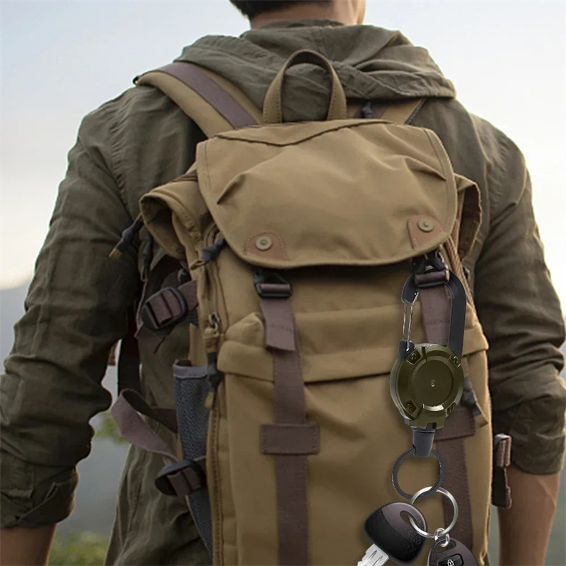 Heavy Duty Retractable Keychai - Heavy Equipment Logo のレビューと価格