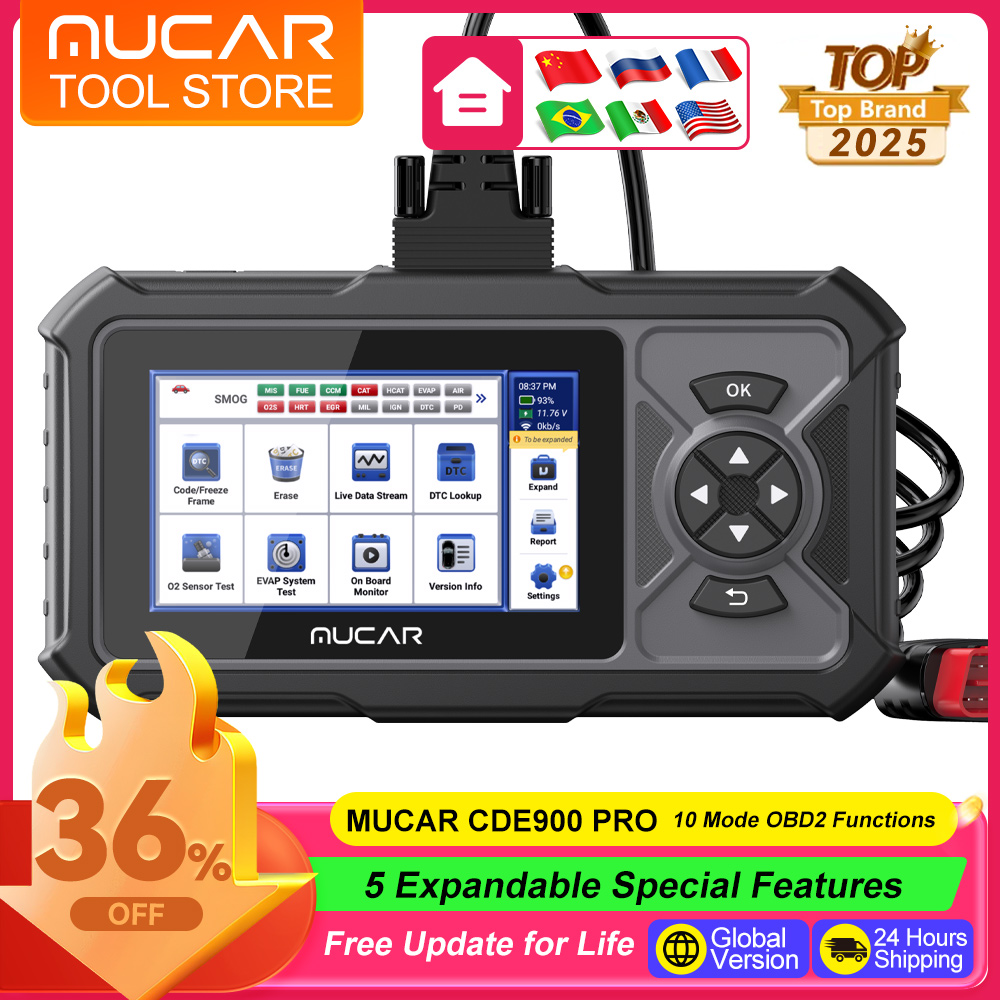 MUCAR CDE900 PRO OBD2 Scanner  - Heavy Equipment Diagnostic Tool のレビューと価格