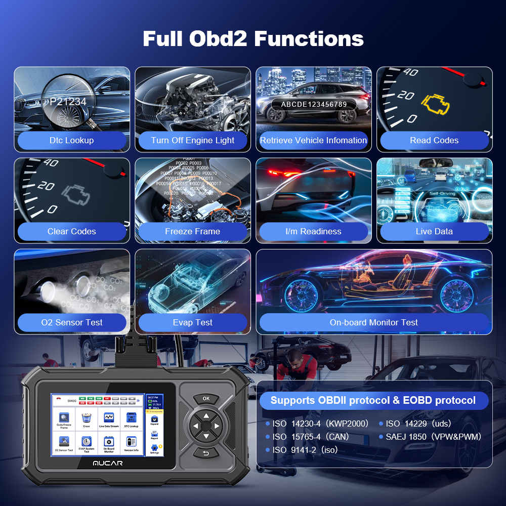 MUCAR CDE900 PRO OBD2 Scanner  - Heavy Equipment Diagnostic Tool のレビューと価格
