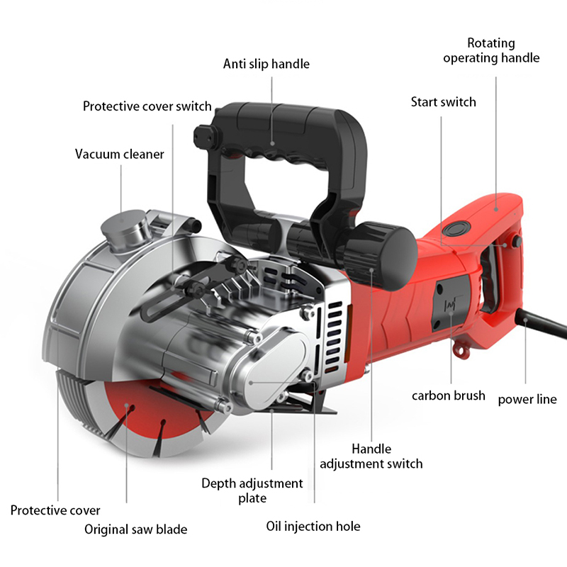 5800W High Power Wall Slotting - Electric Concrete Cutter のレビューと価格
